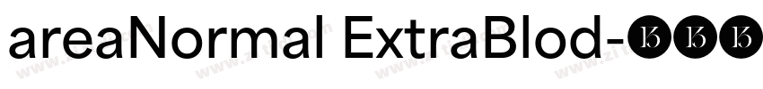 areaNormal ExtraBlod字体转换